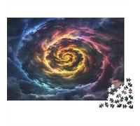 nuvole vortice Puzzle Impossibili 1000Pcs Colori dell'arcobaleno Decorazione Per La Casa. Rilassamento E Intelligence Per Adulti E Ragazzi Da 14 Anni 1000pcs (75x50cm)