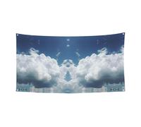 Nuvoloso Cielo Stampa Banner Puntelli Compleanno Decorazioni Festa Fotografia Sfondo Forniture Banner Decor