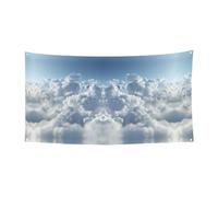 Nuvoloso Cielo Stampa Banner Puntelli Compleanno Decorazioni Festa Fotografia Sfondo Forniture Banner Decor