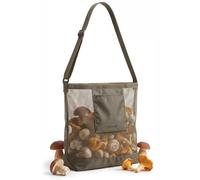 Nuvral Borsa per Funghi Resistente e Regolabile, con Retina Traspirante | Sacca traspirante per raccolta funghi e porcini con tasca porta accessori, pratica alternativa a cesto, cestino e gerla