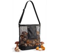 Nuvral Borsa per Funghi Resistente e Regolabile, con Retina Traspirante | Sacca traspirante per raccolta funghi e porcini con tasca porta accessori, pratica alternativa a cesto, cestino e gerla