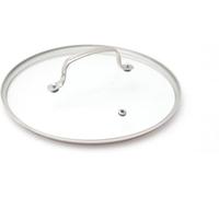Nuwave 15,4CM Coperchio in vetro temperato ventilato per casseruola, adatto al forno fino a 350F, lavabile in lavastoviglie, resistente agli urti, facile da pulire, manico e bordo in acciaio