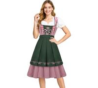 NUWIND Abito donna Baviera tedesca tradizionale Costume bavarese per la festa di carnevale dell'Oktoberfest di ottobre Set Dirndl Costume German Festival Uniforme da travestimento di Halloween (XL)