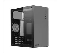 Nuwo Eguera A112 Case Compatto MicroATX per PC Desktop Office Mini Tower 0.6MM SPCC, USB 3.0, Pannello Laterale in Vetro Temperato, Grigio
