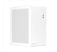 Nuwo Eguera A123 Case Compatto MicroATX per PC Desktop Office Mini Tower 0.6MM SPCC, USB 3.0, Pannelli Laterali in Mesh, Bianco