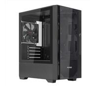 Nuwo Gigan BK100 Case PC Gaming Micro-ATX - Mini Tower con Ventola Preinstallata 120mm Nera - Pannello Frontale e Laterale in Vetro Temperato