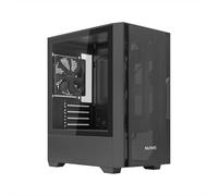 Nuwo Gigan BK200 Case PC Gaming Micro-ATX Mini-ITX | Mini Tower Frontale Mesh Airflow | Vetro Temperato Laterale Panoramico | Ventola 120mm Preinstallata