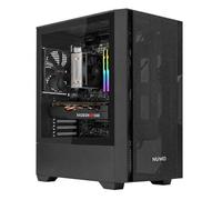 Nuwo Gigan BK200 Case PC Gaming Micro-ATX Mini-ITX | Mini Tower Frontale Mesh Airflow | Vetro Temperato Laterale Panoramico | Ventola 120mm Preinstallata