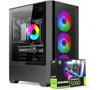 Nuwo PC Gaming Desktop Ryzen 5 5600X | RTX 5060 8GB | Ram 16GB DDR4 | SSD NVMe 1TB | Windows 11 Pro | Computer Fisso da Gioco RGB | Pronto all’Uso | NK-5