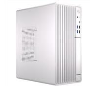 Nuwo Quartz QH300 | Case PC Compatto Micro-ATX Senza Alimentatore | Compatibile con MicroATX e Mini-ITX | Raffreddamento a Rete Frontale | USB 3.0 e Type-C, Bianco