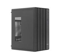 Nuwo Quartz QK400 Case PC Office Micro-ATX Senza Alimentatore | Pannello Frontale Mesh per Flusso d'Aria Ottimale | USB 3.0 e Type-C | Design Compatto e Silenzioso per Ufficio e Casa | Nero