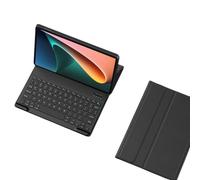 NUWONAYA Custodia per tastiera Xiaomi Redmi Pad SE 8.7" 2024, custodia sottile con tastiera Bluetooth rimovibile magnetica color caramella, nera