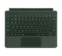 NUWONAYA Tastiera per Pro 7+/7/6/5/4/3, custodia sottile portatile per Surface Pro, tastiera wireless con trackpad multi-touch, retroilluminazione a 7 colori, verde scuro
