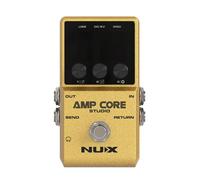 NU-X | Amp Core Studio Guitar Pedal | Simulatore di amplificatori compatto con modelli da 26 Amp, 33 emulazioni cabinet e IR personalizzati, pedale multi-effetto portatile per chitarristi