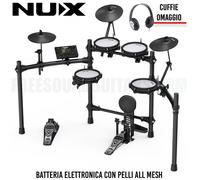 NUX DM-210 Batteria elettronica pelli Mesh KIT 8 Pezzi Digitale + CUFFIE REGALO