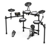 NUX DM-210 - Kit di batteria digitale digitale con testine a rete (tecnologia Dual TrigLow Aux-In, Bluetooth, funzione Coach, porta USB per MIDI e Sound-Library, uscita cuffie), colore: Nero