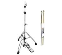 Nux DM-8 Hi-Hat Treppiede macchina Hihat con bacchette keepdrum 1 paio