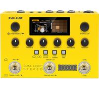 NU-X Pedale stereo Dual Loop | Looper multi-effetto per chitarra, basso e voce con drum machine, registrazione USB, MIDI e interruttore a pedale per esibizioni dal vivo