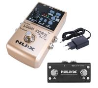 Nux Loop Core Deluxe Bundle - Dispositivo a pedale per chitarra e basso + alimentatore di rete Keepdrum