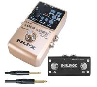 Nux Loop Core Deluxe Bundle - Dispositivo a pedale per chitarra e basso + cavo jack Keepdrum
