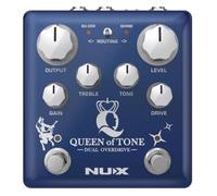 NUX NDO-6 Queen of Tone Doppio Overdrive Pedale impilato con Cavaliere e Stella del Mattino