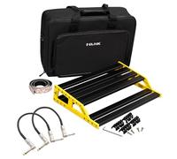 Nux NPB-L - Pedaliera Bumblebee per dispositivi di effetto, misura L + 2 cavi patch keepdrum