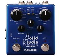 NUX Solid Studio IR Power Amp Simulator IR Loader con built-in Cabinet microfoni e posizioni microfono e amplificatore di potenza simulatore con 3 tubi e controllo amplificatore di potenza