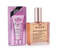 Nuxe Huile Prodigieuse Huile Prodigieuse Set regalo Huile Prodigieuse Florale 100 ml + Hair Prodigieux Le Shampoo Brillance Miroir 30 ml 1 ml
