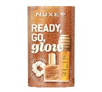 Nuxe Ready Go Glow Kit Promo con Gloss labbra al miele + Huile Prodigieuse Or 10 ml ed Elastico Capelli in Regalo