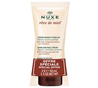 Duo Reve de Miel Crème Mains et Ongles Riparatrice Nutriente Protettiva 2x50 ml Nuxe