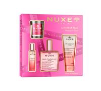Nuxe set Iconico Prodigieux Floral: Olio 100ml + Profumo 15ml + Gel doccia 100ml + Candela