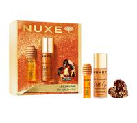 NUXE Set regalo "Goldener Glow" (roll-on da 60 ml + balsamo per le labbra da 10 ml + fermaglio per capelli)