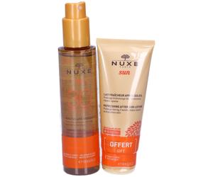 NUXE SUN Duo Olio Solare abbronzante ad Alta Protezione SPF30 per Viso