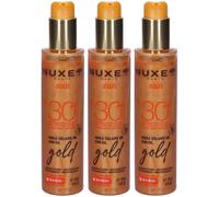 Nuxe Sun Olio Solare Dorato Protezione SPF 30 3x150 ml