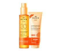 NUXE SUN Duo Olio Solare abbronzante ad Alta Protezione SPF30 per Viso