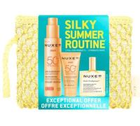 Nuxe - Trousse Silky Summer Routine - Crema SPF50+ Viso 50 ml + Latte Solare SPF50 Viso E Corpo 150 ml + Olio Idratante 50 ml