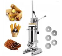 Nuxyyds Macchina per Insaccatrice Verticale per Salsicce Verticale in Acciaio Inossidabile per Churros Manuale 2 L/3 L, Ideale per Ristoranti E Panifici 2L