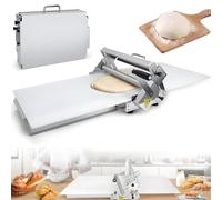 Nuxyyds Sfogliatrice Pieghevole con Assi da 30,5 Cm, Stendipasta Manuale, Spessore Regolabile 0,5-17,5 Mm/0,5-27 Mm, per Preparare La Base di Fudge E Pasta per Pizza 15.5"