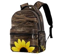 NUYFVG Bellissimo zaino per la scuola con girasoli per ragazzi e ragazze, leggero zaino casual, Come nella foto, Taglia unica