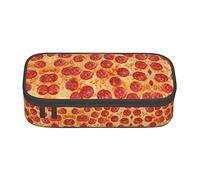 NUYFVG Elegante astuccio con stampa 3D Pizza Pepperoni - Tessuto Oxford, spazioso e design per riporre in modo organizzato