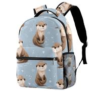 NUYFVG Zaino con cuori di alpaca e fragola per bambini Lagre Capacità Zaino per bambini Zaino per la scuola Borsa per libri per ragazzi Primaria Junior, Come nella foto, Taglia unica