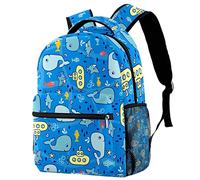 NUYFVG Zaino per la scuola con foglie di limoni gialli per ragazzi e ragazze, leggero zaino casual, Come nella foto, Taglia unica