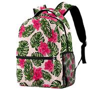 NUYFVG Zaino per la scuola per ragazzi e ragazze, con motivo floreale, leggero, stile casual, Come nella foto, Taglia unica