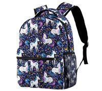 NUYFVG Zaino scolastico zucca teschio pipistrello ragno borse per la scuola per ragazzi ragazze leggero bookbag casual Daypacks, Come nella foto, Taglia unica