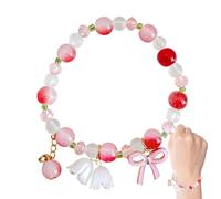 Nuyhadds Braccialetti colorati con perle elastiche, con campane dell'amicizia, per orchidee, gioielli, con perle elastiche, per donne