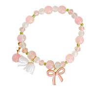 Nuyhadds Braccialetti colorati con perle elastiche, con campane dell'amicizia, per orchidee, gioielli, con perle elastiche, per donne, Siehe Beschreibung, Cristallo, Vedi descrizione