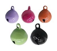 Nuyhadds Campanellino Decorativo Per Collare Cuccioli - 5 Campanelli Colorati Per Collari Di Cani E Gatti | Sonagli Decorativi con Suono Nitido - Ciondoli per Taglie Piccole Medie Grandi - Uso