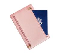 Nuyhadds Custodia per passaporto da viaggio, custodia per passaporto | sottile e morbida con 4 cerniere | Borse multifunzione vintage per il viaggio, Colore: rosa., vedi descrizione, Vedi descrizione