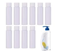 Nuyhadds Erogatori Cosmetici Ricaricabili - 10x Accessori da Viaggio | Dispenser Portatili Vuoti Antigoccia 30ml per Tonico Bagnodoccia Lozione Balsamo Detergente Viso Crema Liquido