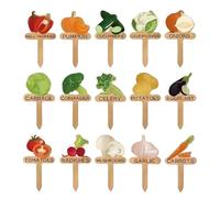 Nuyhadds Etichette da giardino | Etichette da giardino per piante | di pali di legno per etichettatura di piantagioni di giardinaggio in serra